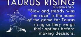 "Slow and steady wins the race" is the name of the game for Taurus rising.