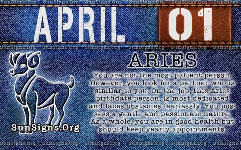 April 1 Zodiac Horoscope Birthday Personality - SunSigns.Org