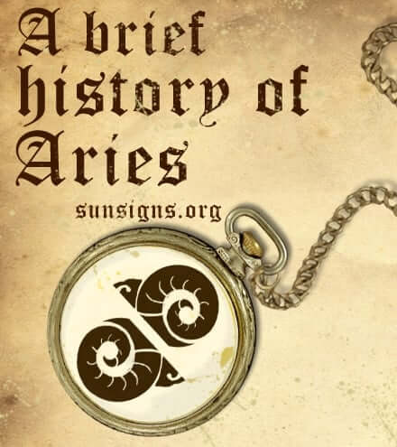 history of aries sign