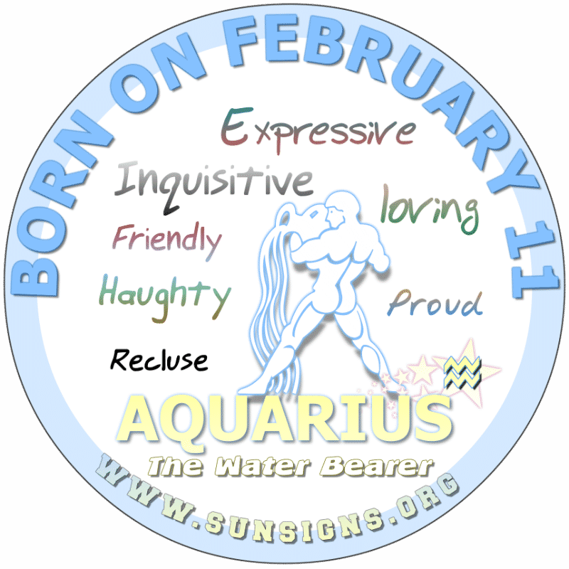 IF YOUR BORN ON FEBRUARY 11th, you would make an awesome narrator. The Aquarius born today are captivating people that could mentor a young person. You are extremely easy going and are without many of life’s problems. You like your freedom and want to work at your own pace.