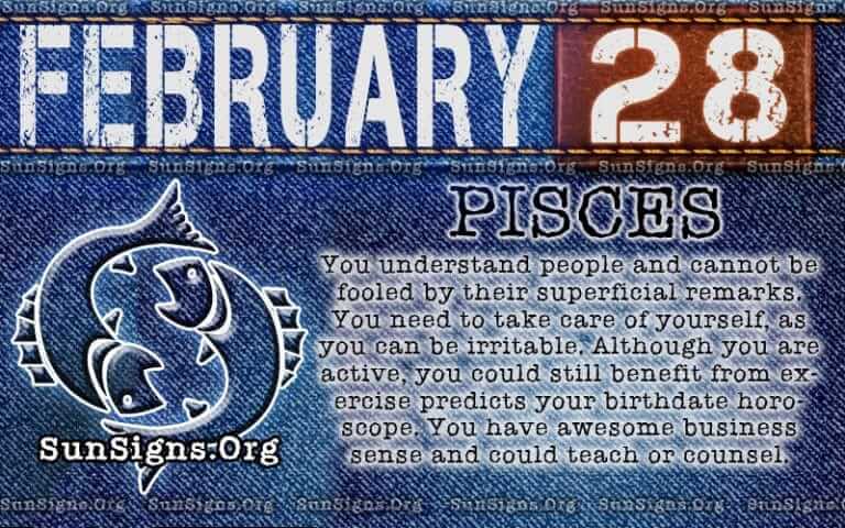 February 28 Zodiac Horoscope Birthday Personality Sunsignsorg