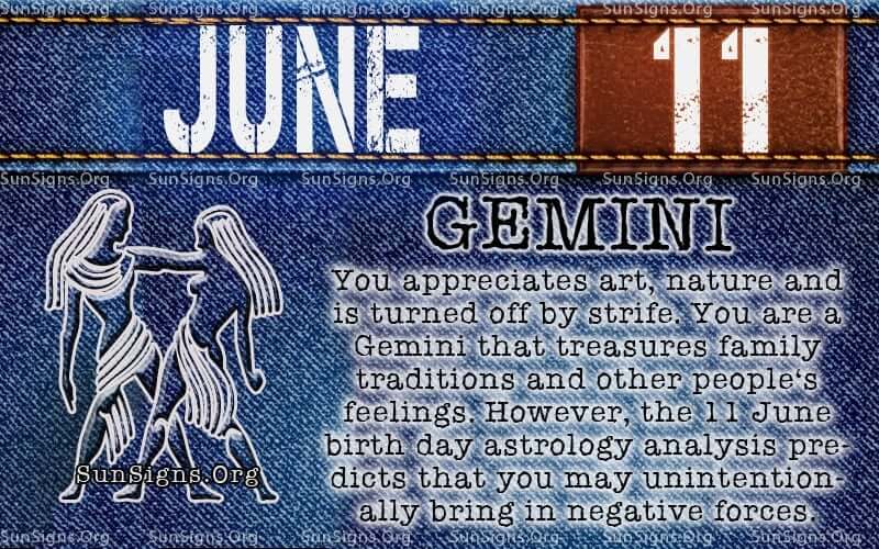 June 11 Zodiac Horoscope Birthday Personality SunSigns Org June 11 Zodiac Horoscope Birthday Personality SunSigns Org