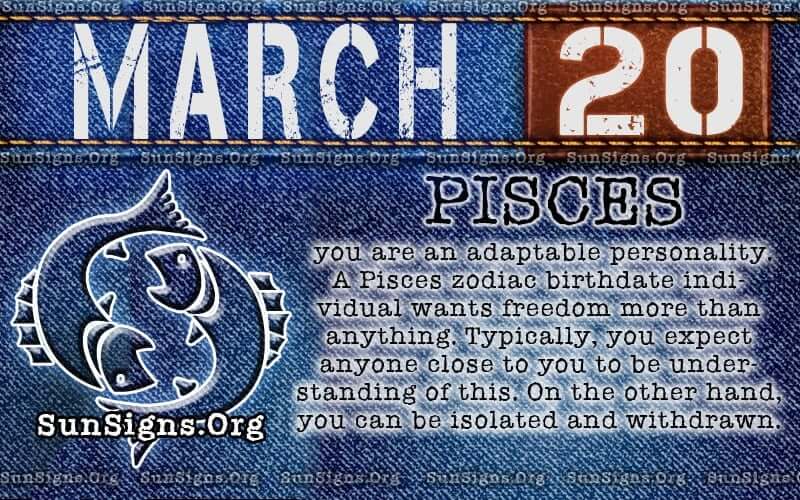 March 20 Zodiac Horoscope Birthday Personality - SunSigns.Org