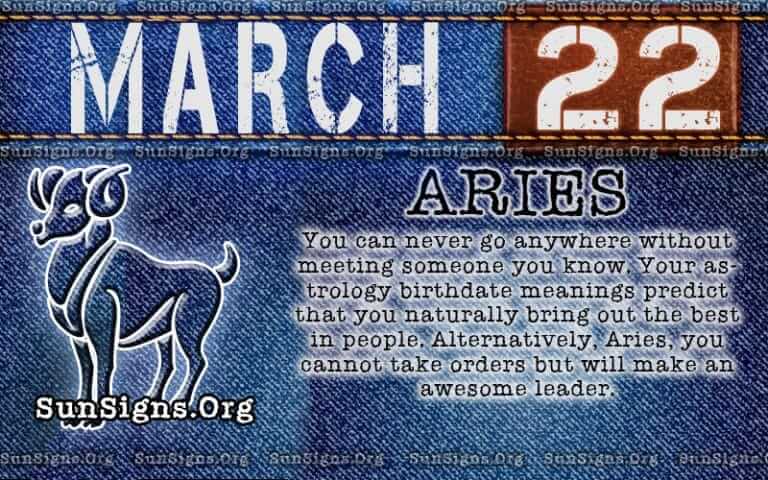 March 22 Zodiac Horoscope Birthday Personality - SunSigns.Org