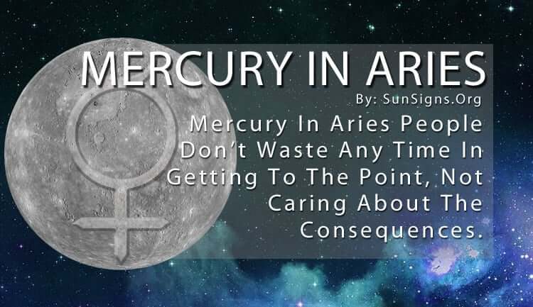 Mercury In Aries