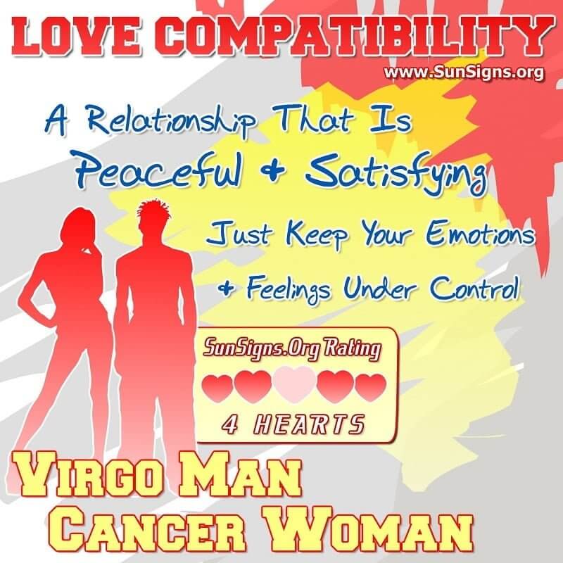 virgo man cancer woman