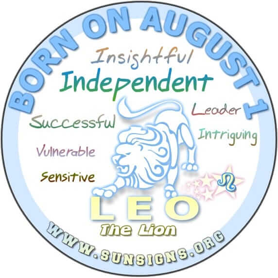 August 1 Zodiac Horoscope Birthday Personality - SunSigns.Org