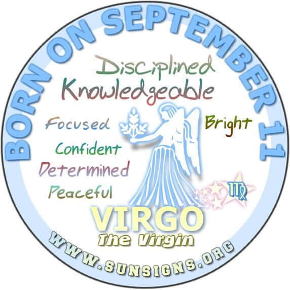 As the zodiac sign for a September 11 birthdate is Virgo, you are pretty sure of your position in life.