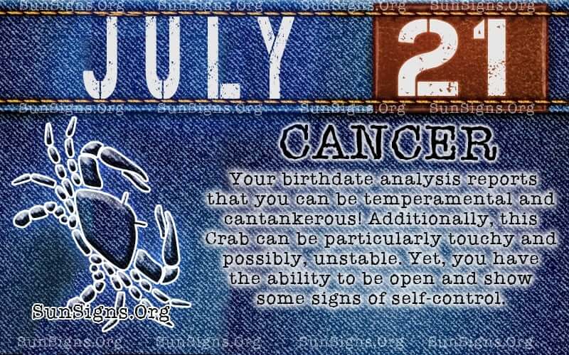 July 21 Zodiac Horoscope Birthday Personality - SunSigns.Org