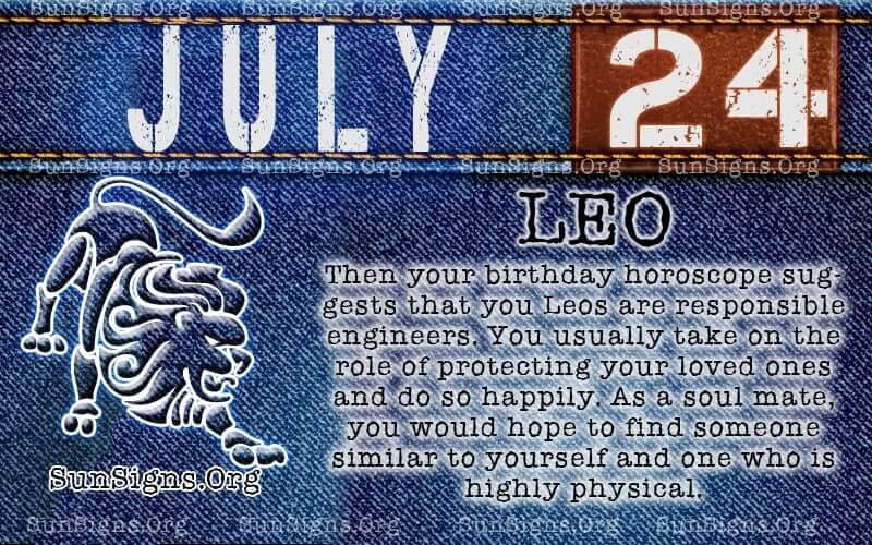 Qu'est-ce que le signe Zodiac est le 24 juillet?