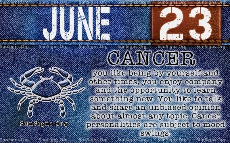 June 23 Birthday Horoscope Personality | Sun Signs