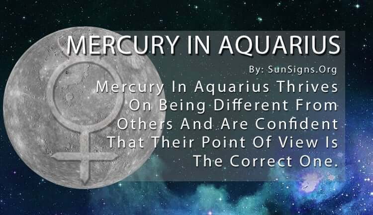 Mercury In Aquarius