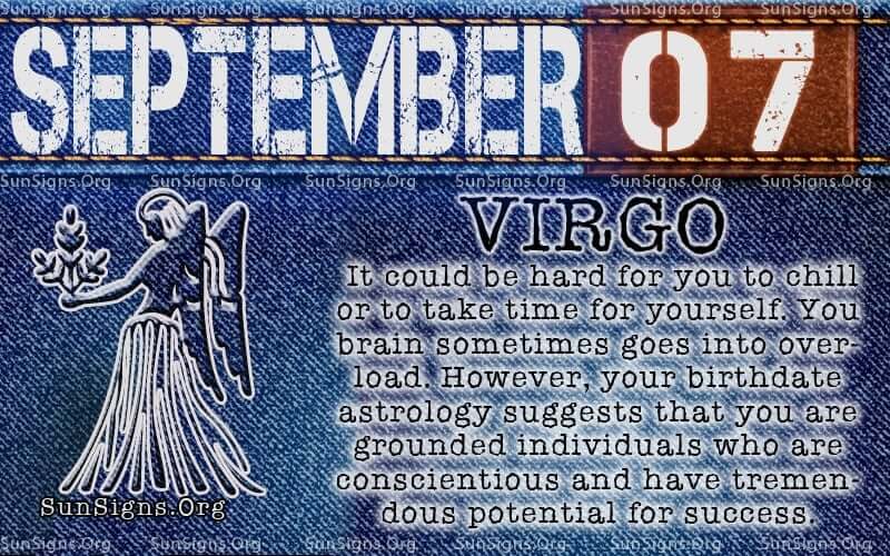 September 7 Zodiac Horoscope Birthday Personality