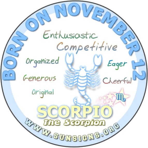 The November 12th birthday horoscope predicts that normally, you meet challenges head on.