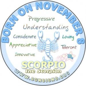 November 8 Zodiac Horoscope Birthday Personality - SunSigns.Org
