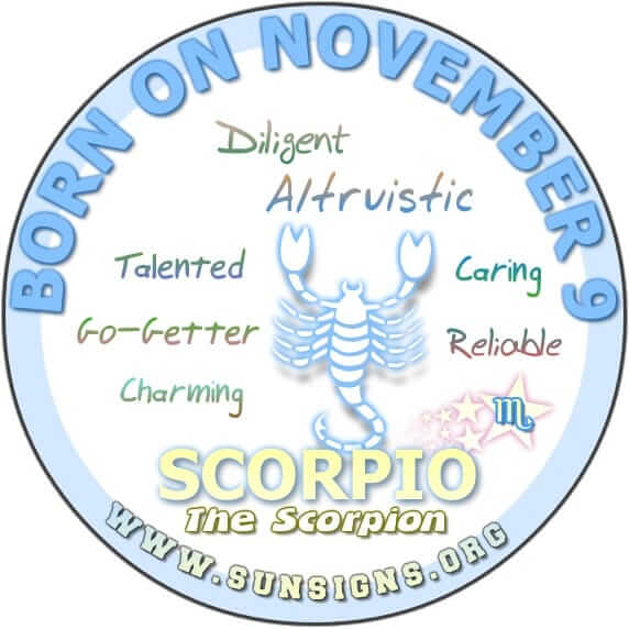 November 9 Zodiac Horoscope Birthday Personality SunSigns Org