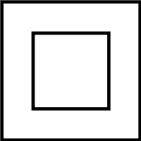 The square will represent the earth and being stable.