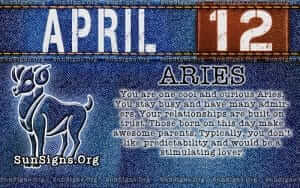 April 12 Zodiac Horoscope Birthday Personality - SunSigns.Org