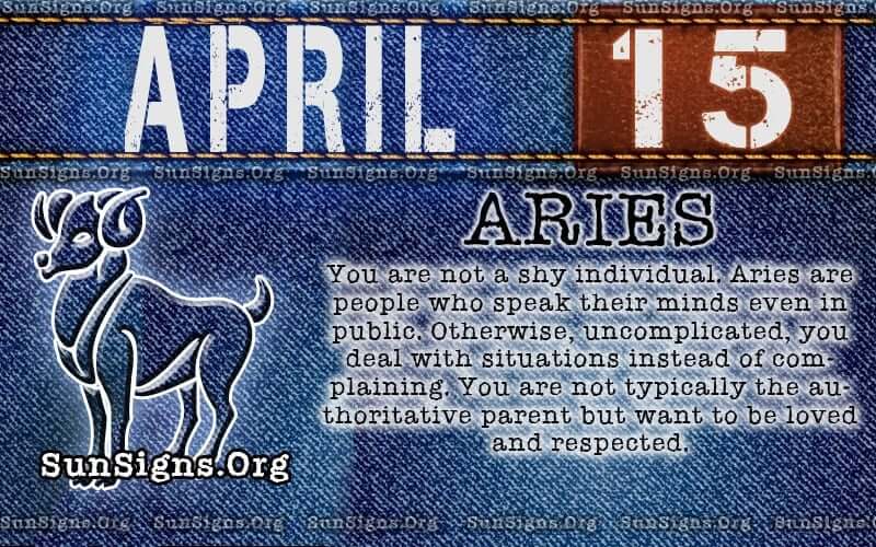 April 15 Zodiac Horoscope Birthday Personality Sunsigns Org