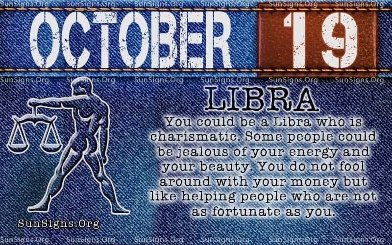 Qu'est-ce qu'un signe du zodiaque pour le 19 octobre?
