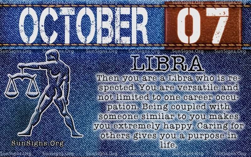 October 7 Zodiac Horoscope Birthday Personality