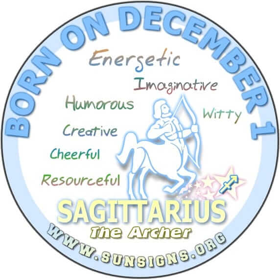  December  1 Zodiac  Horoscope Birthday Personality 