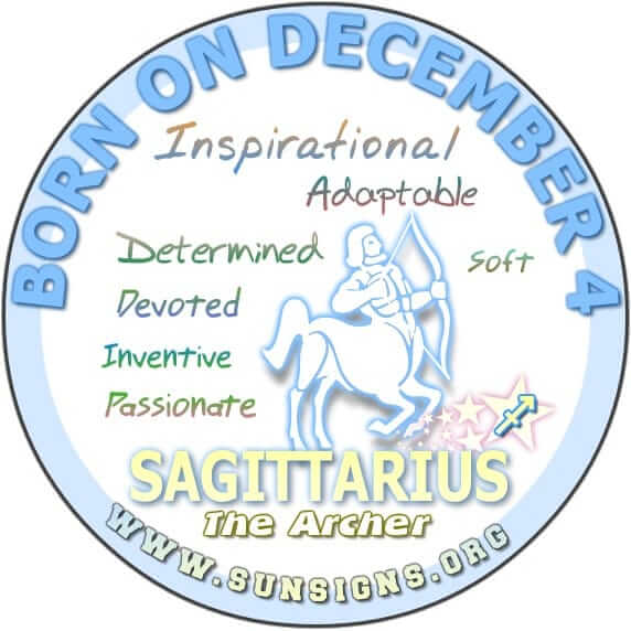 December 4 Zodiac Horoscope Birthday Personality Sunsigns Org