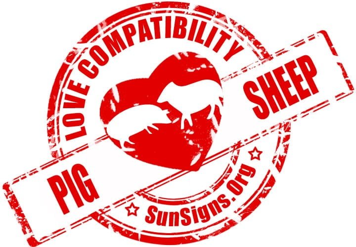 The Chinese astrology compatibility between the pig and sheep signs is enjoyable and most compatible. 