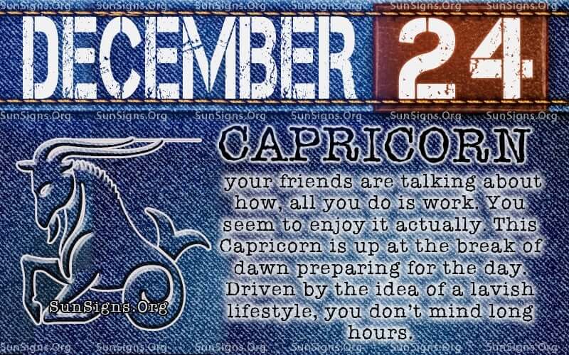 December 24 Zodiac Horoscope Birthday Personality