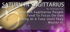 The Saturn In Sagittarius