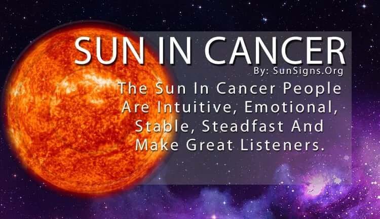 The Sun In Cancer