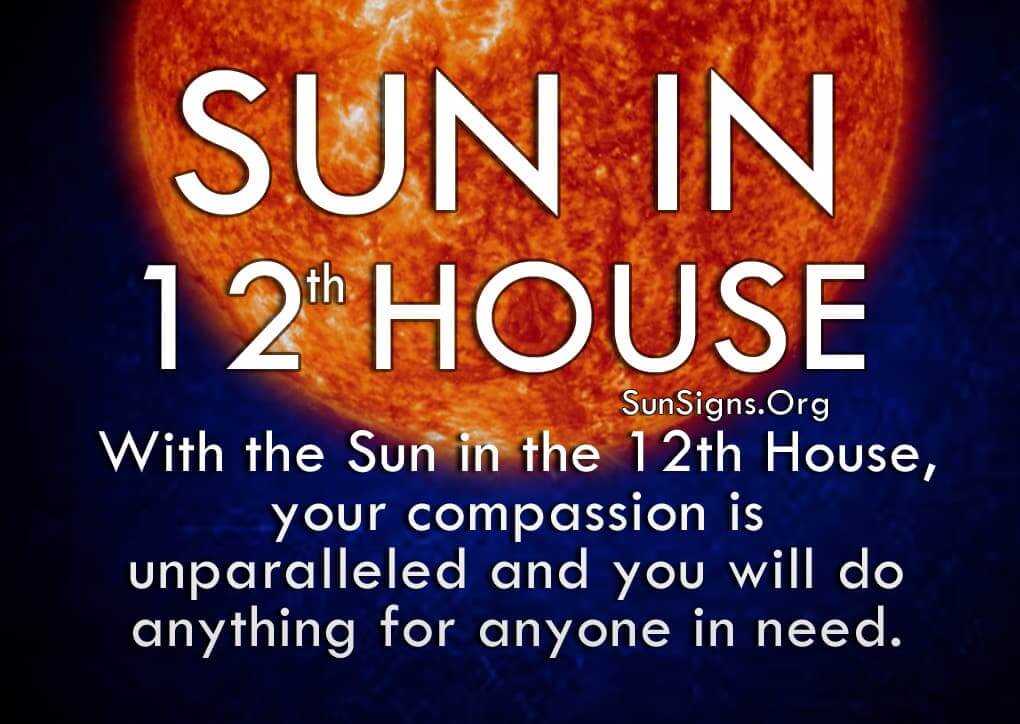 O sol é fraco na 12ª casa?