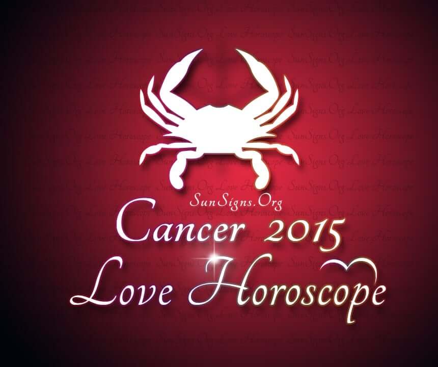 The Cancer Love Horoscope 2015 predicts a period of mixed fortunes.