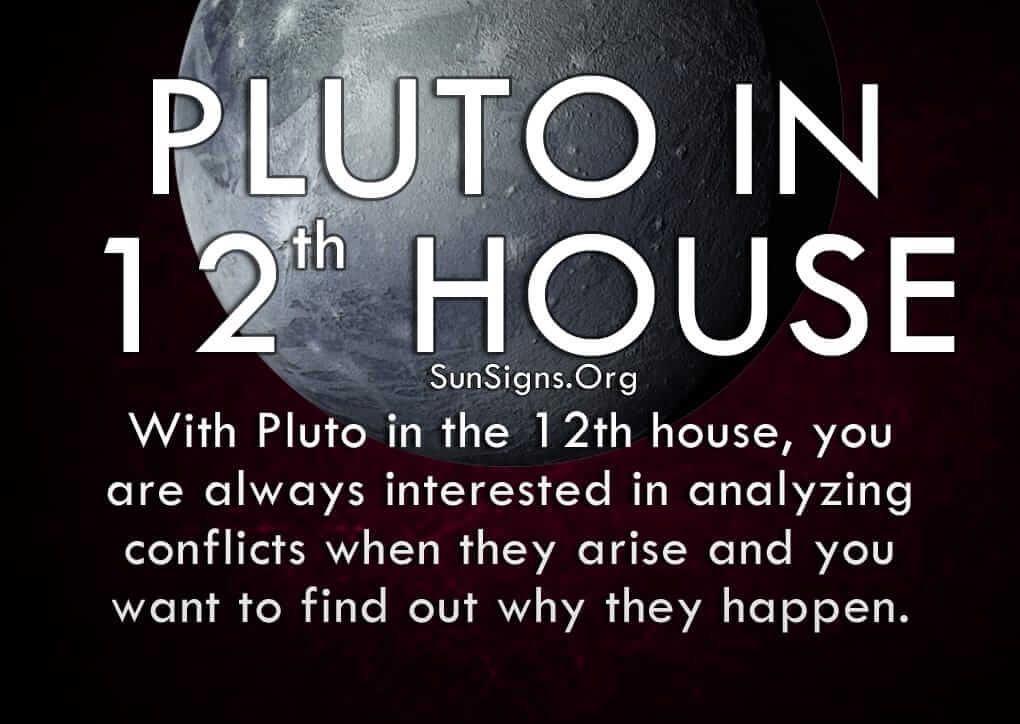 The pluto in twelfth house