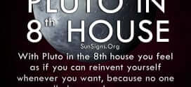 The pluto in eighth house