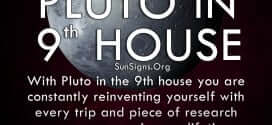 The pluto in ninth house