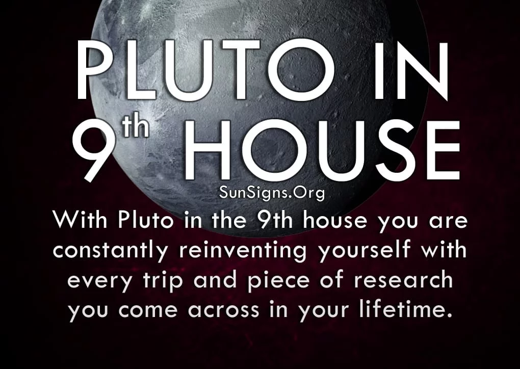 The pluto in ninth house