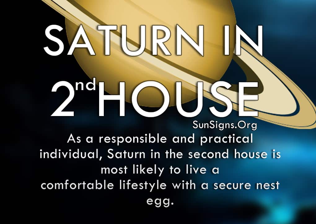 The Saturn In 2nd House