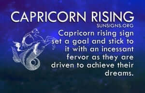 Your first impression of a Capricorn rising will most likely be that they are rather serious