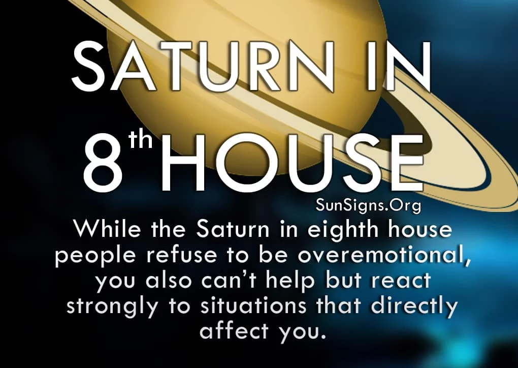 Saturnus in het 8e huis
