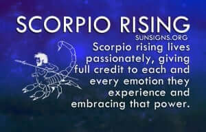 Scorpio rising lives passionately