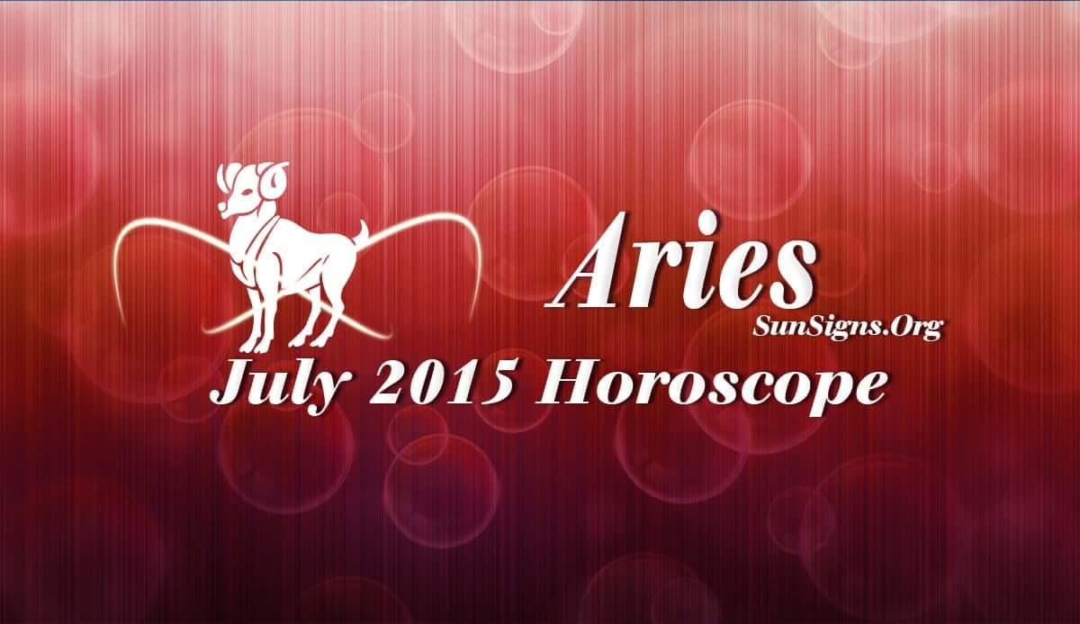 The Aries July 2015 Horoscope forecasts this is a month of social obligations and friendships