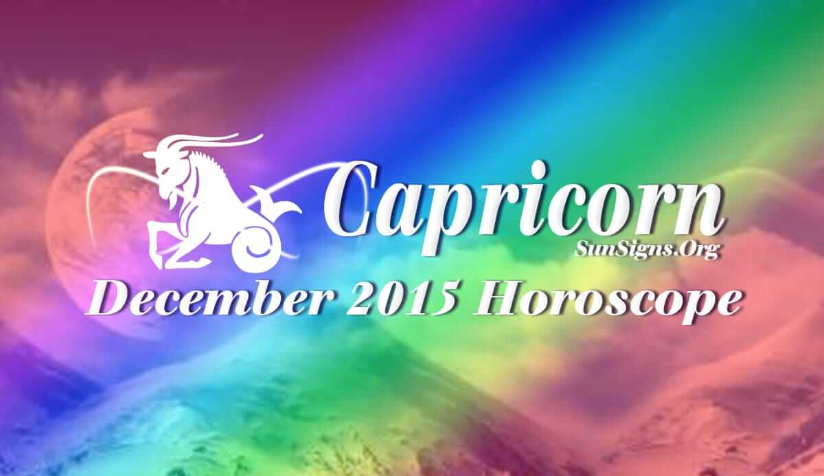 December 2015 Capricorn Horoscope foretells that home and spiritual well-being will be more important over career and money
