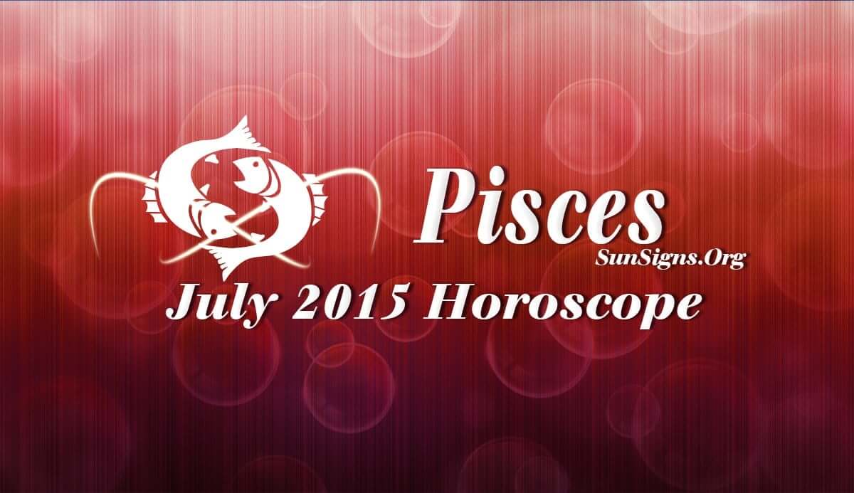 The Pisces July 2015 Horoscope foretells that you should use your charming personality to influence others to help achieve your targets