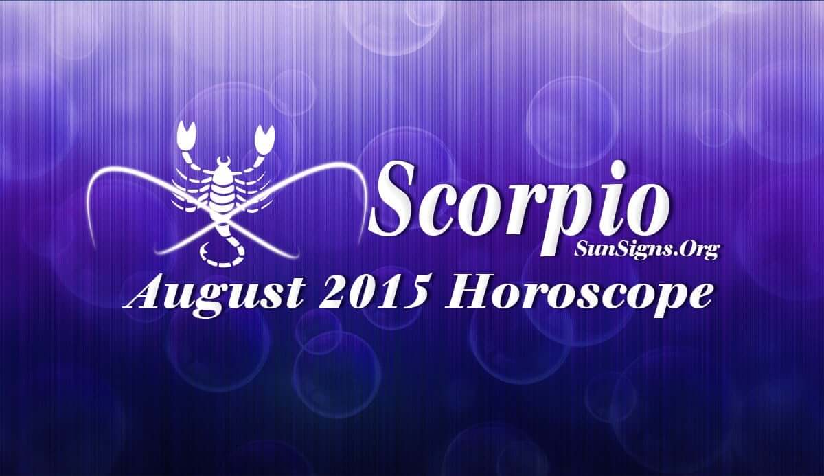 Scorpio August 2015 Horoscope predicts that career issues will dominate this month