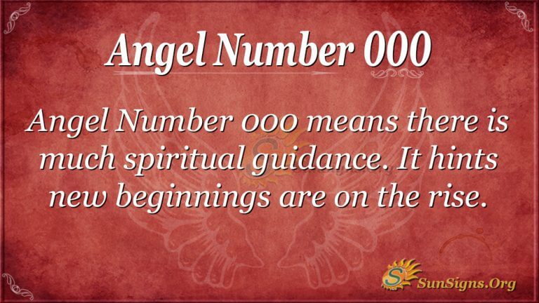 Angel Number 000 Meaning  How Does It Affect You  SunSigns Org