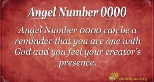 Angel Number 0000