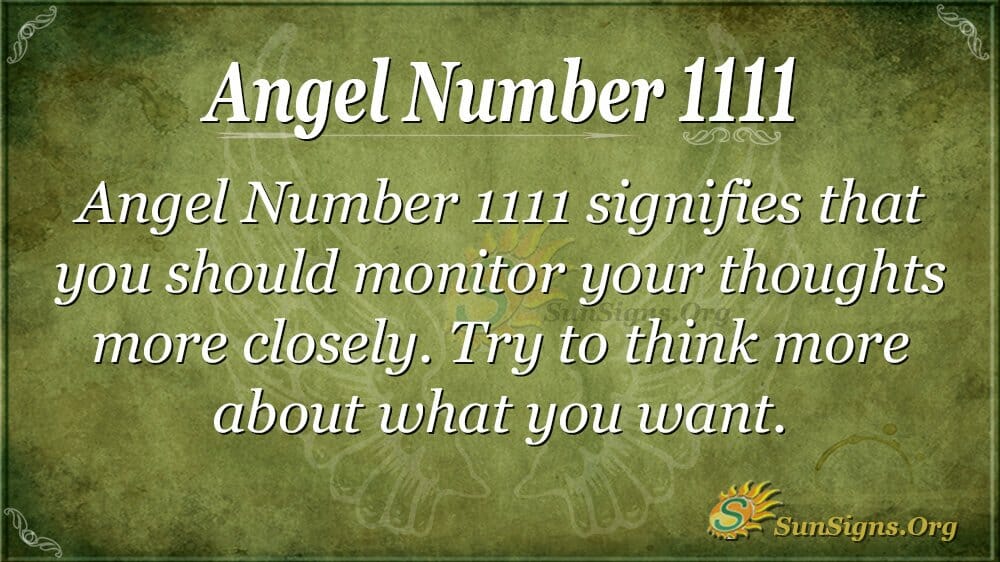 Angel Number 1111 Meaning - Good Or Bad? Find Out - SunSigns.Org