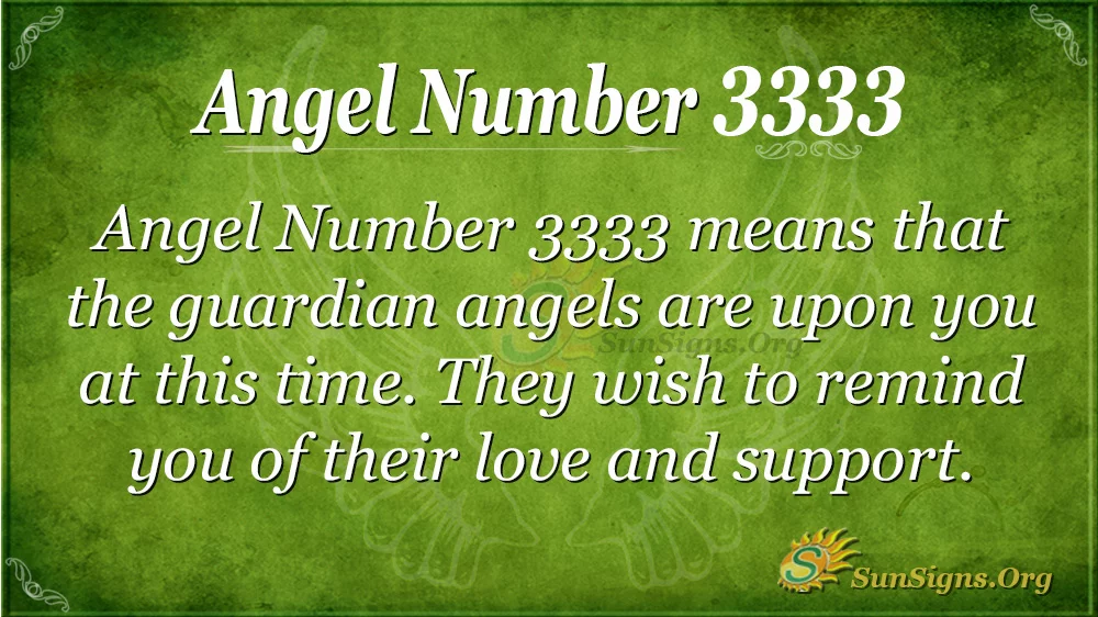 Angel Number 3333