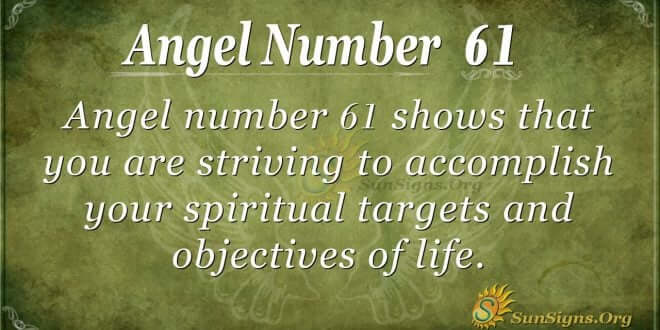 angel number 61